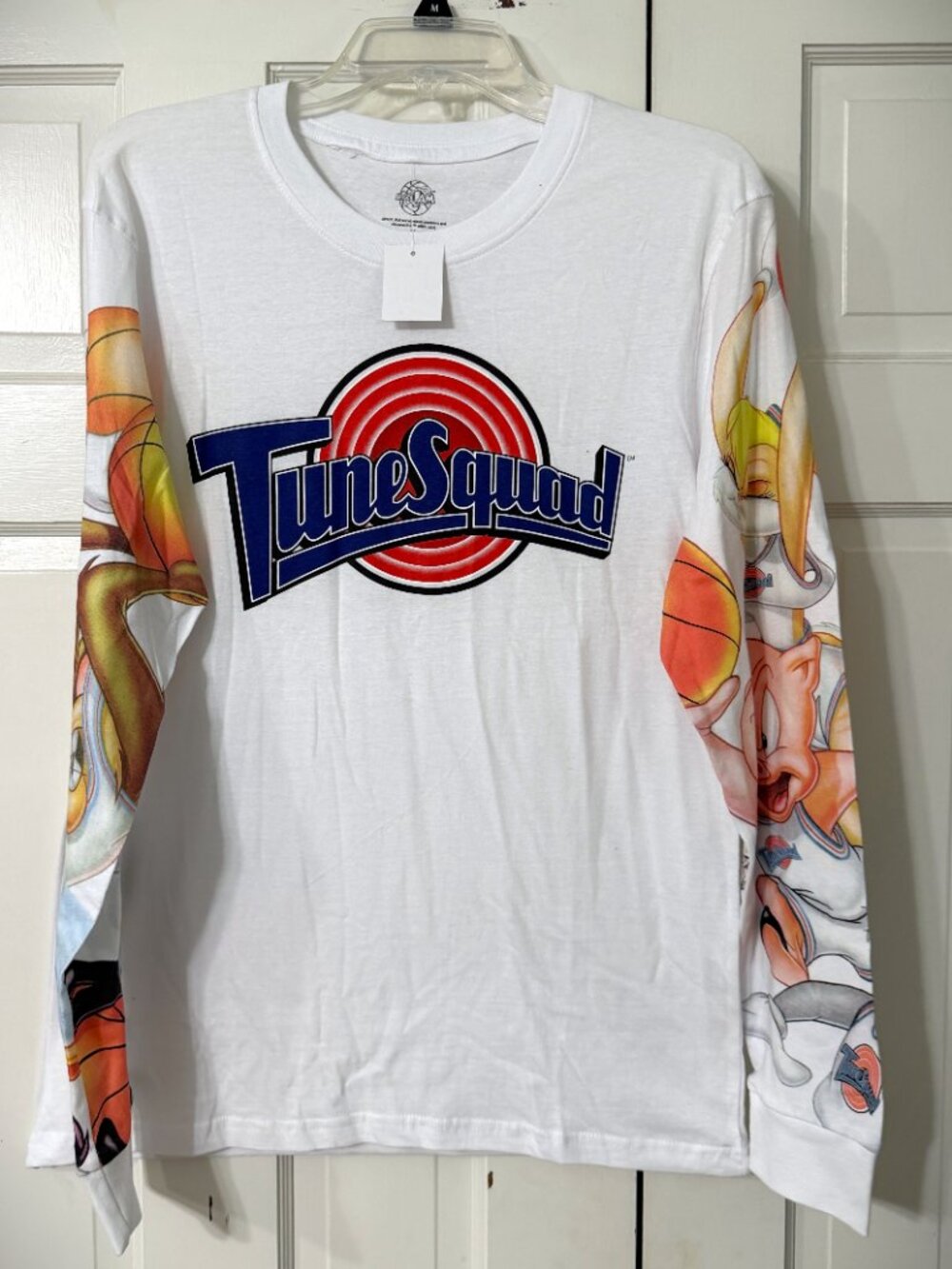 Space Jam Tune Squad Long Sleeve White Shirt – Looney Tunes Men's Size Medium